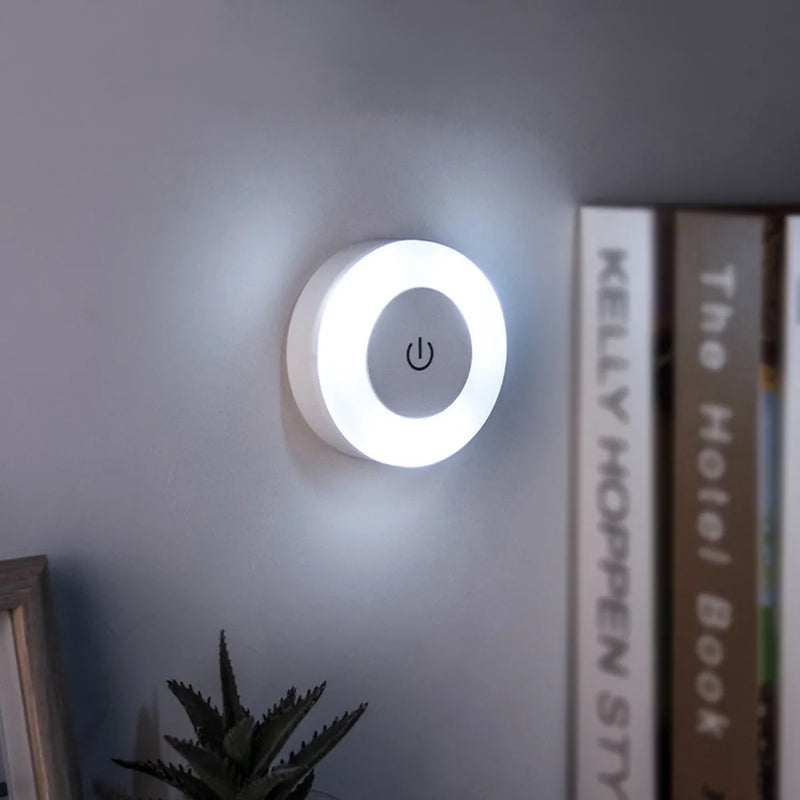 Mini LED Touch Com Sensor e Luz Noturna