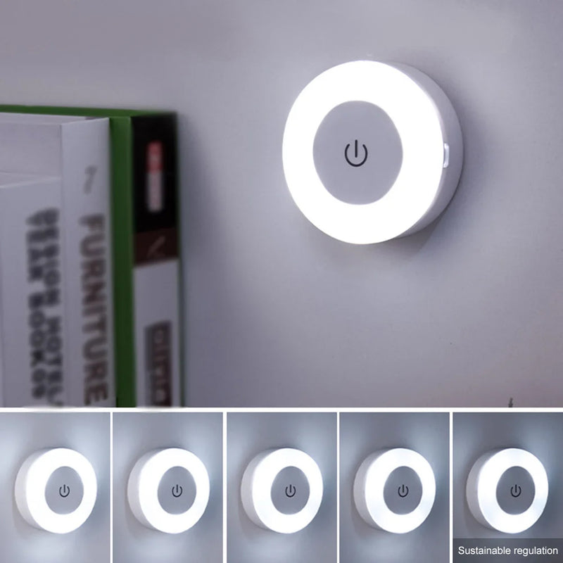 Mini LED Touch Com Sensor e Luz Noturna